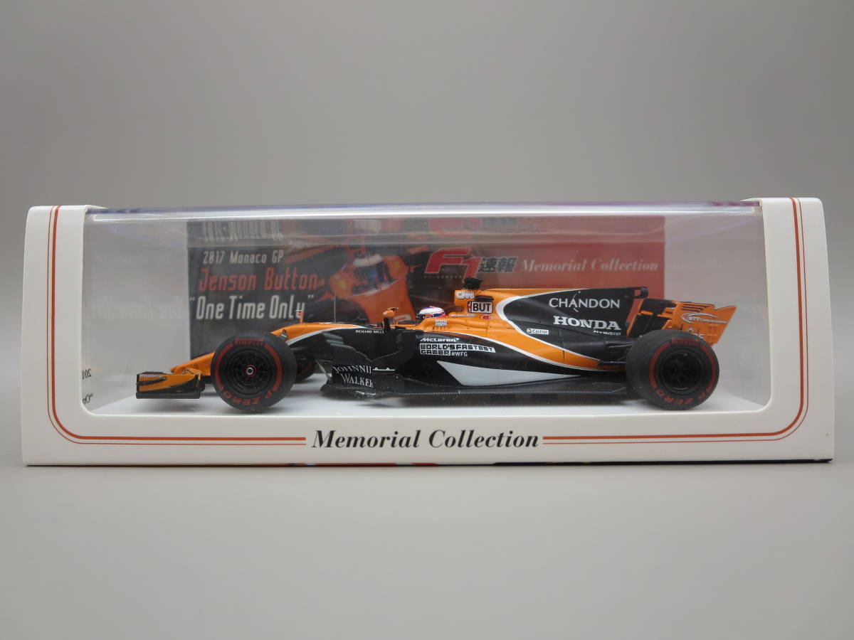 F1速報特注 スパーク 1/43 マクラーレン ホンダ MCL32 2017 モナコGP J 