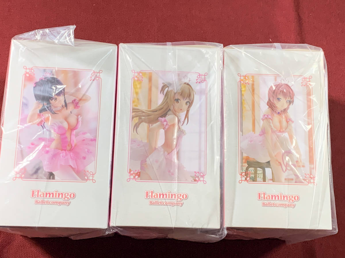 新品 - Anmi イラスト フラミンゴバレエ団 フィギュア 3種コンプリート