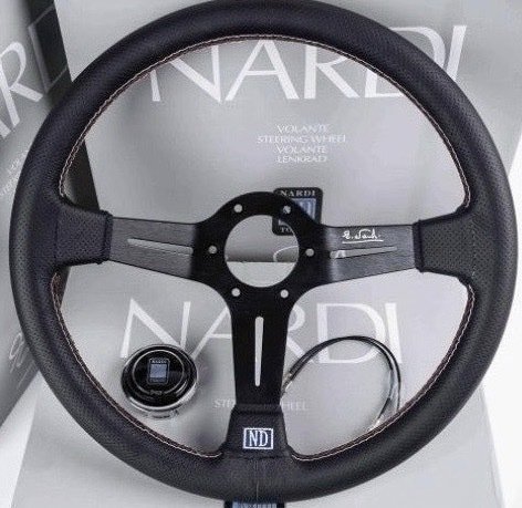 新品$ スポーツステアリングホイール レザーステアリング ハンドル PVCレザー 350mm 14インチ