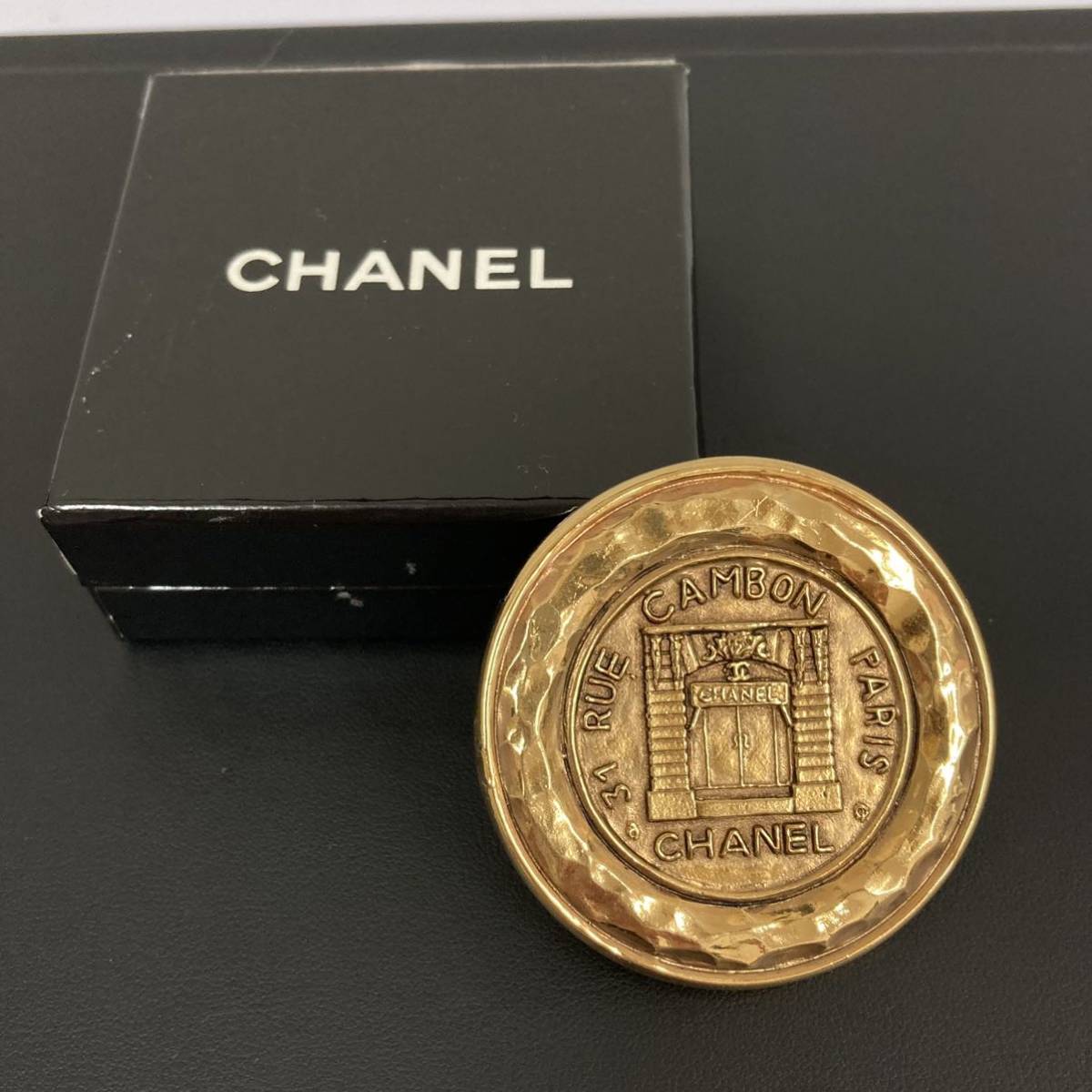 0 RUE 632 シャネル RUE 31 CHANEL カンボン ブローチ CAMBON ゴールド