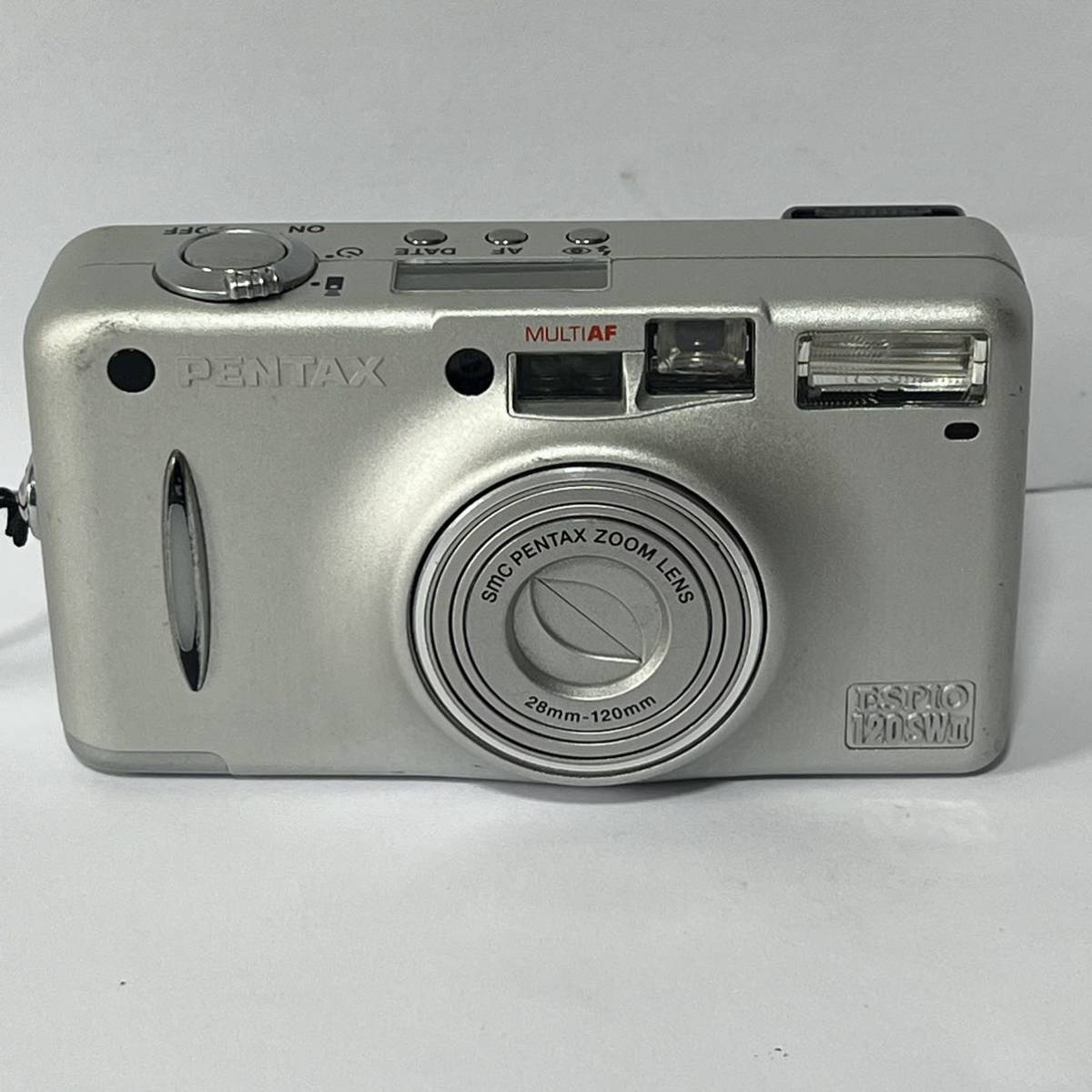 PENTAX ESPIO 120SW2 コンパクトフィルムカメラ シルバー 中古動作品 