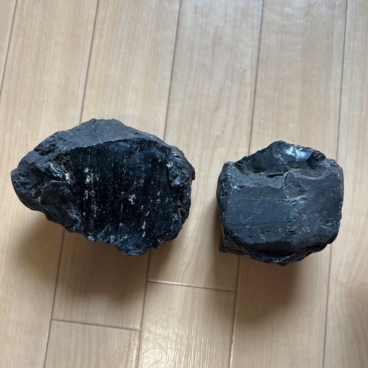1530g 国産オブシディアン 黒曜石 佐賀県 石核 縄文 アクアリウム 