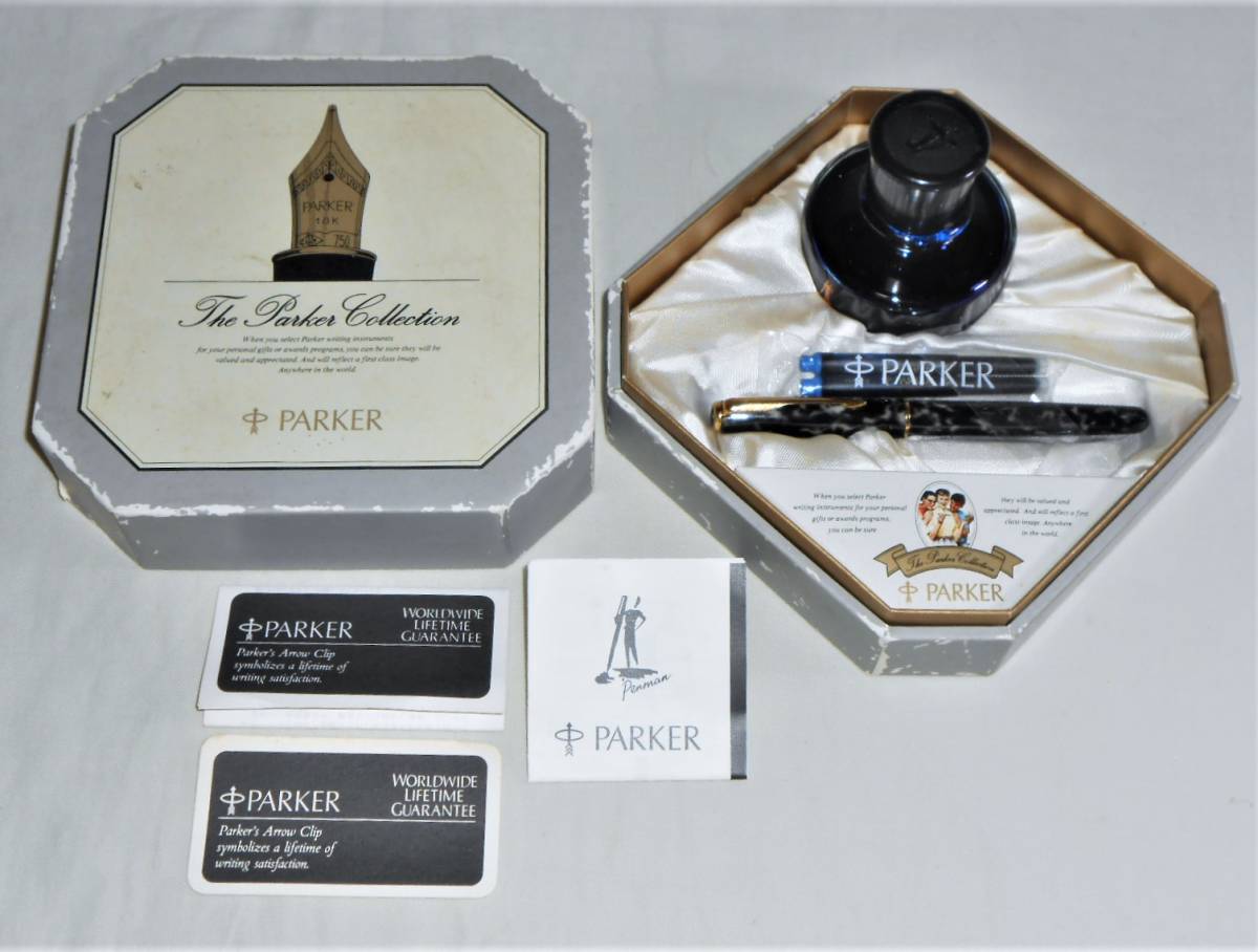 PARKER SONNET 万年筆 箱入保管品 ペン先18K インク瓶・替え