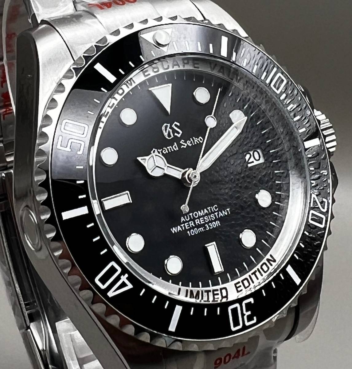 SEIKO MOD NH35 カスタム ブラック 43mm マリーナ ダイバーズ SEIKO MOD NH35 カスタム ブラック 43mm マリーナ ダイバーズ