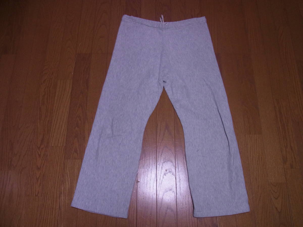 236-124/ビンテージ/80’S/USA製/Champion/チャンピオン/初期トリコタグ/目無し/リバースウィーブ/スウェットパンツ/L/裾上げ済み