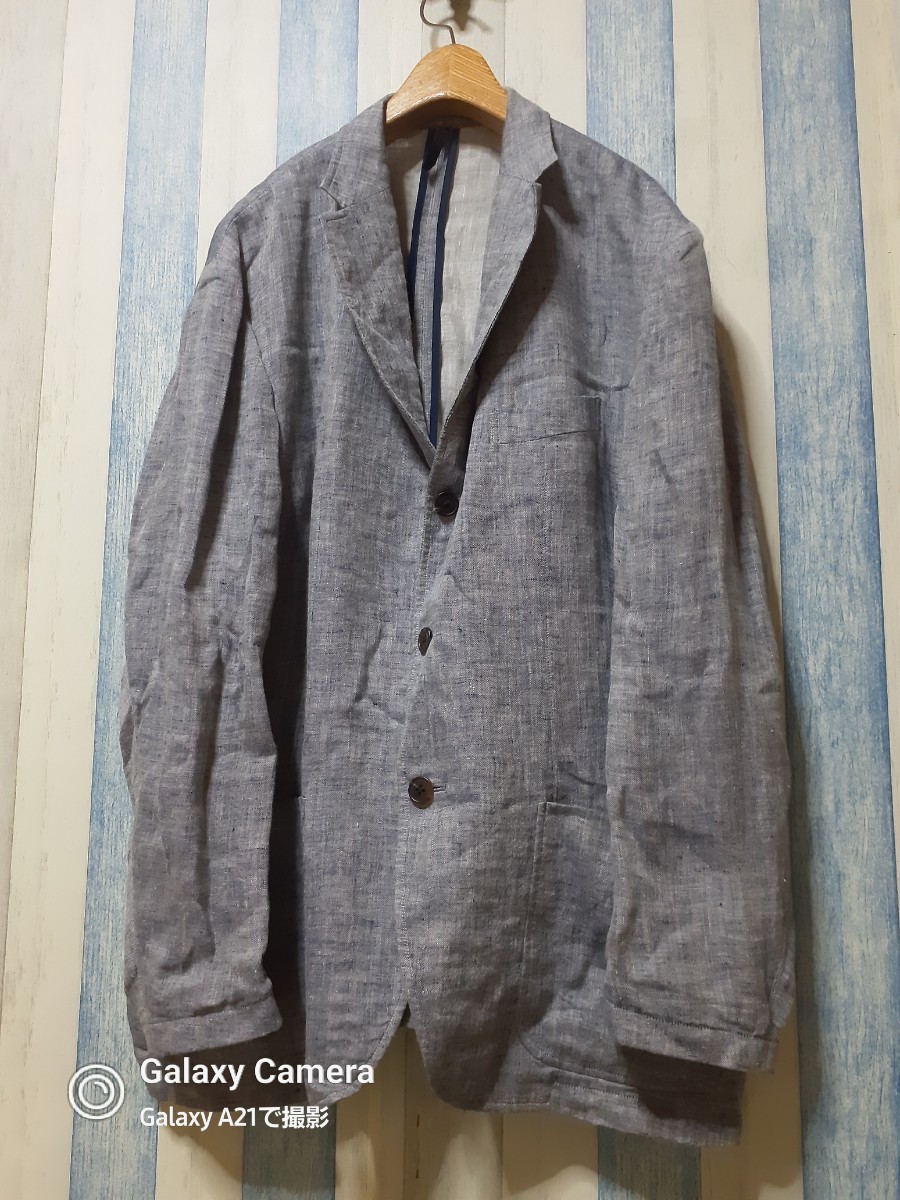 人気SALE，新作登場 PAPAS パパス 夏の風物詩 テーラードジャケット/春夏 リネン100% グレー系 メンズ LL(XLサイズ以上)｜売買されたオークション情報、yahooの商品情報をアーカイブ公開 - オークファン XLサイズ以上