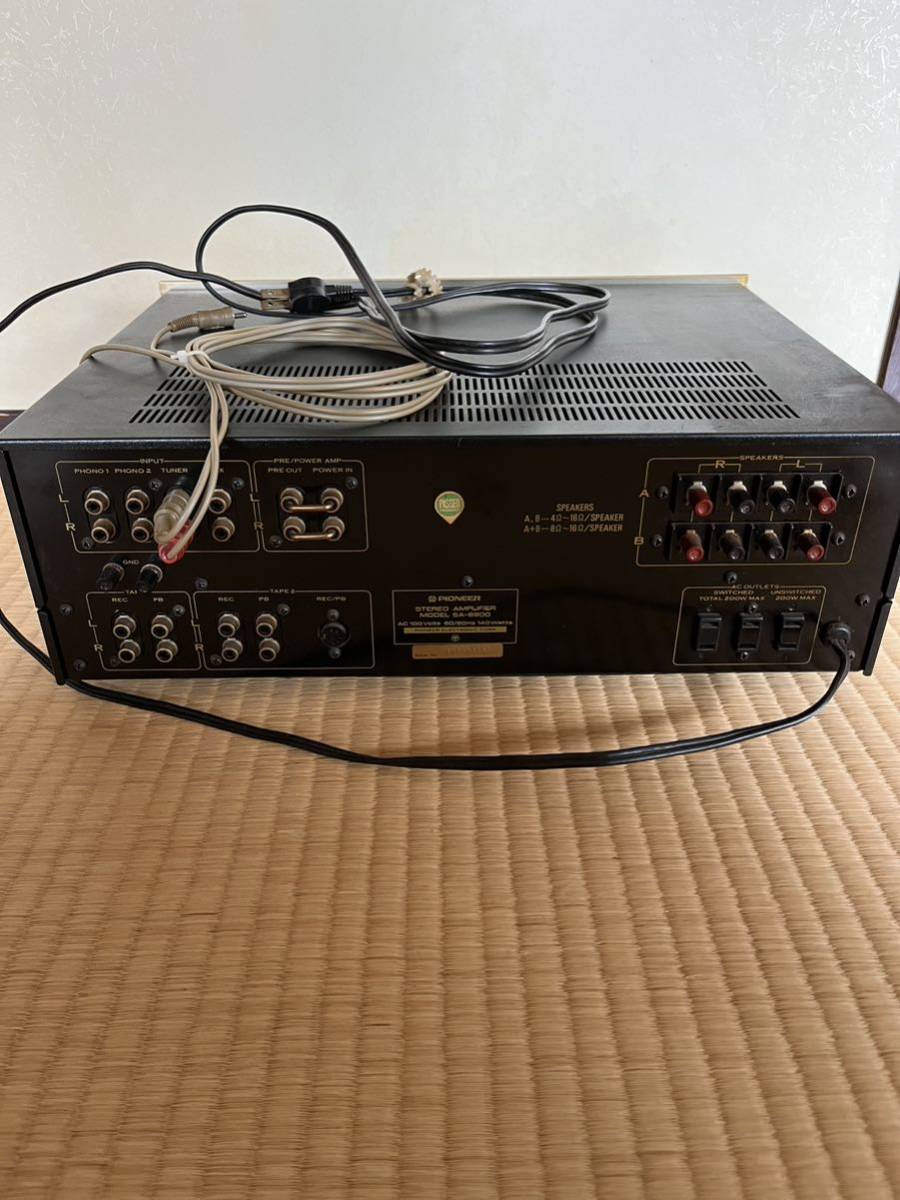Pioneerパイオニア ステレオアンプ SA-8900 中古　説明書付き_2