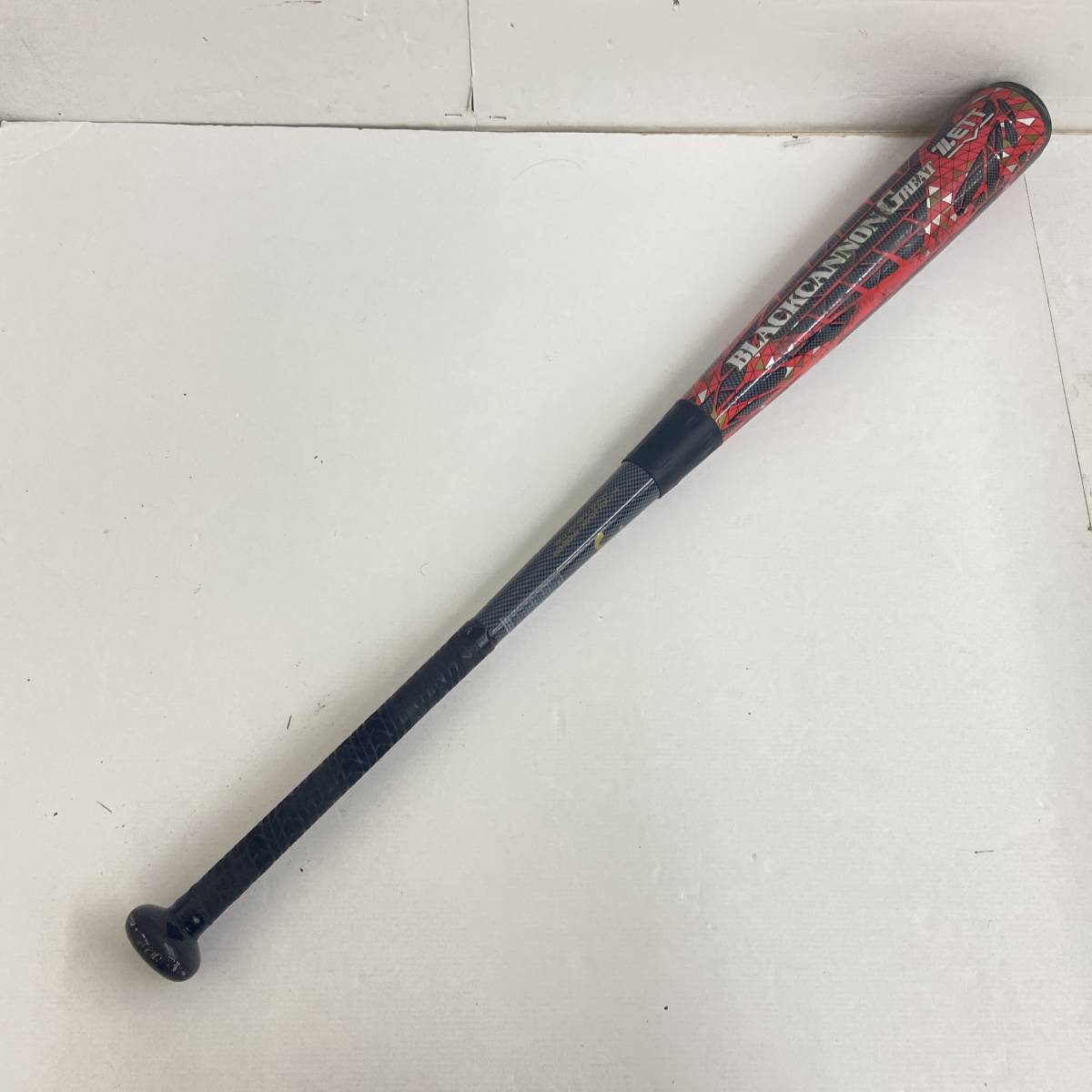 18027)□ZETT 軟式用 バット BLACKCANNON GREAT 84cm ケース付き 