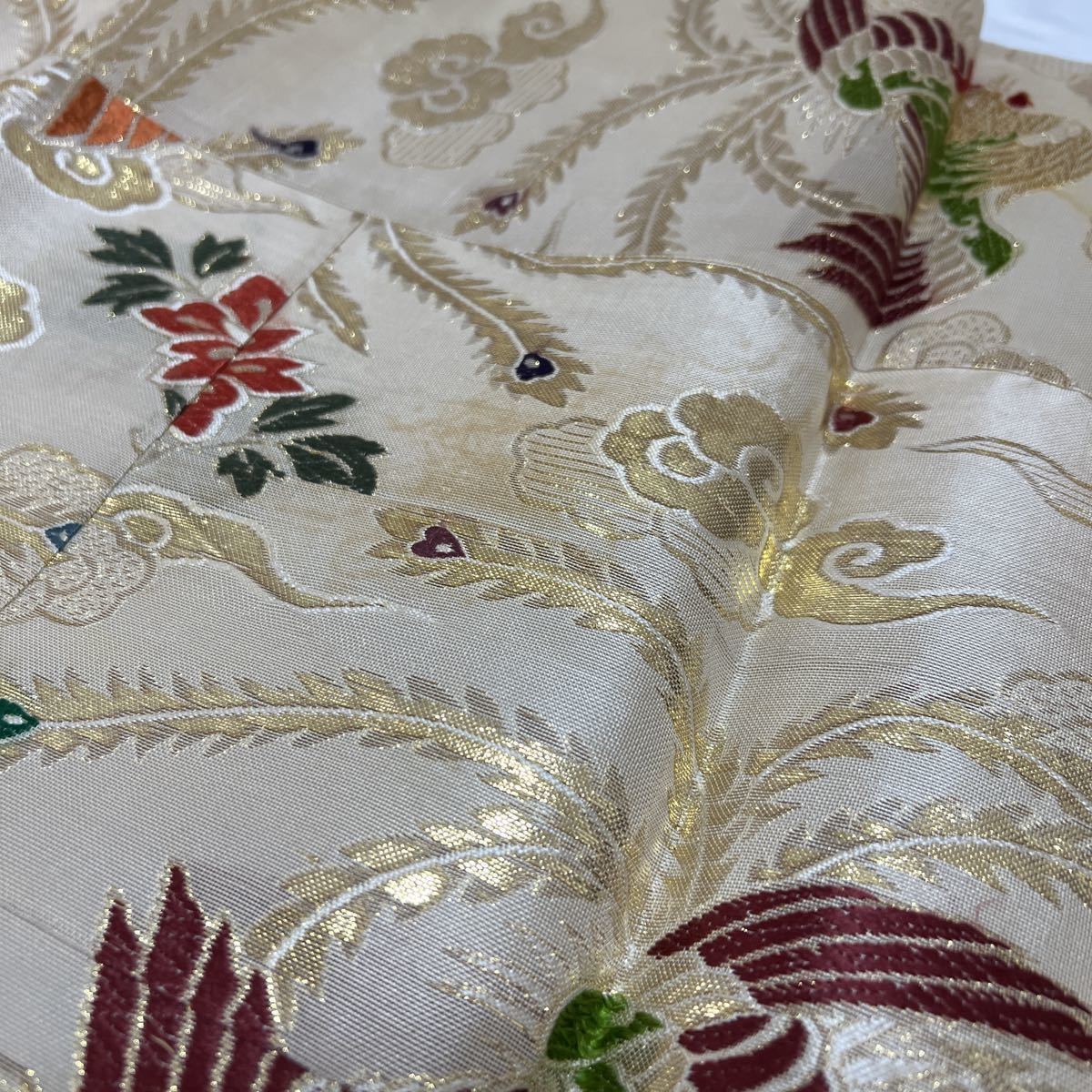 美品 本金製【金襴七条袈裟】【衲衣】夏用 修多羅 正絹 法要 葬儀 仏具 
