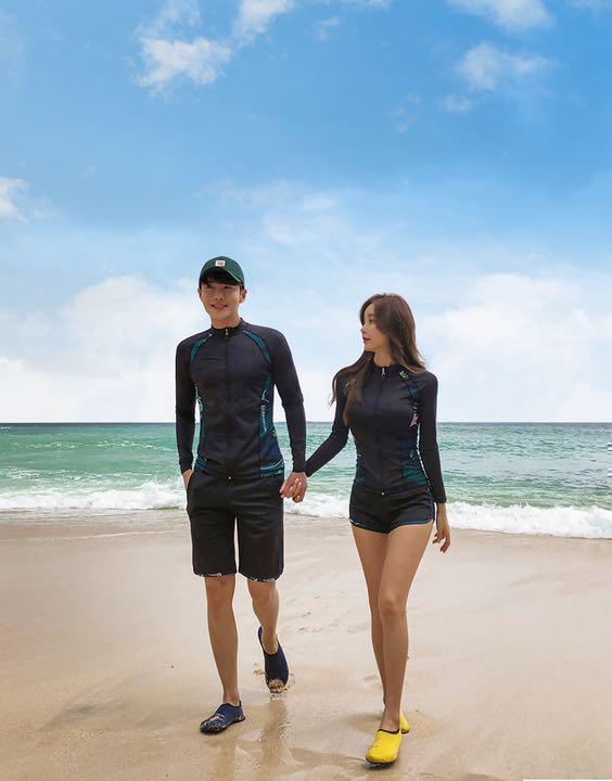 ラッシュガード 3点セット L メンズ 黒×南国柄 水着 ヨガ 調節紐あり 水着 ラッシュガード ３点セット 調節紐あり XL おしゃれ