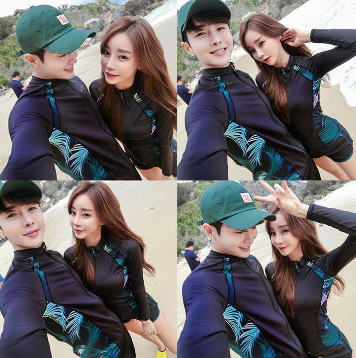 ラッシュガード 3点セット L メンズ 黒×南国柄 水着 ヨガ 調節紐あり 水着 ラッシュガード ３点セット 調節紐あり XL おしゃれ