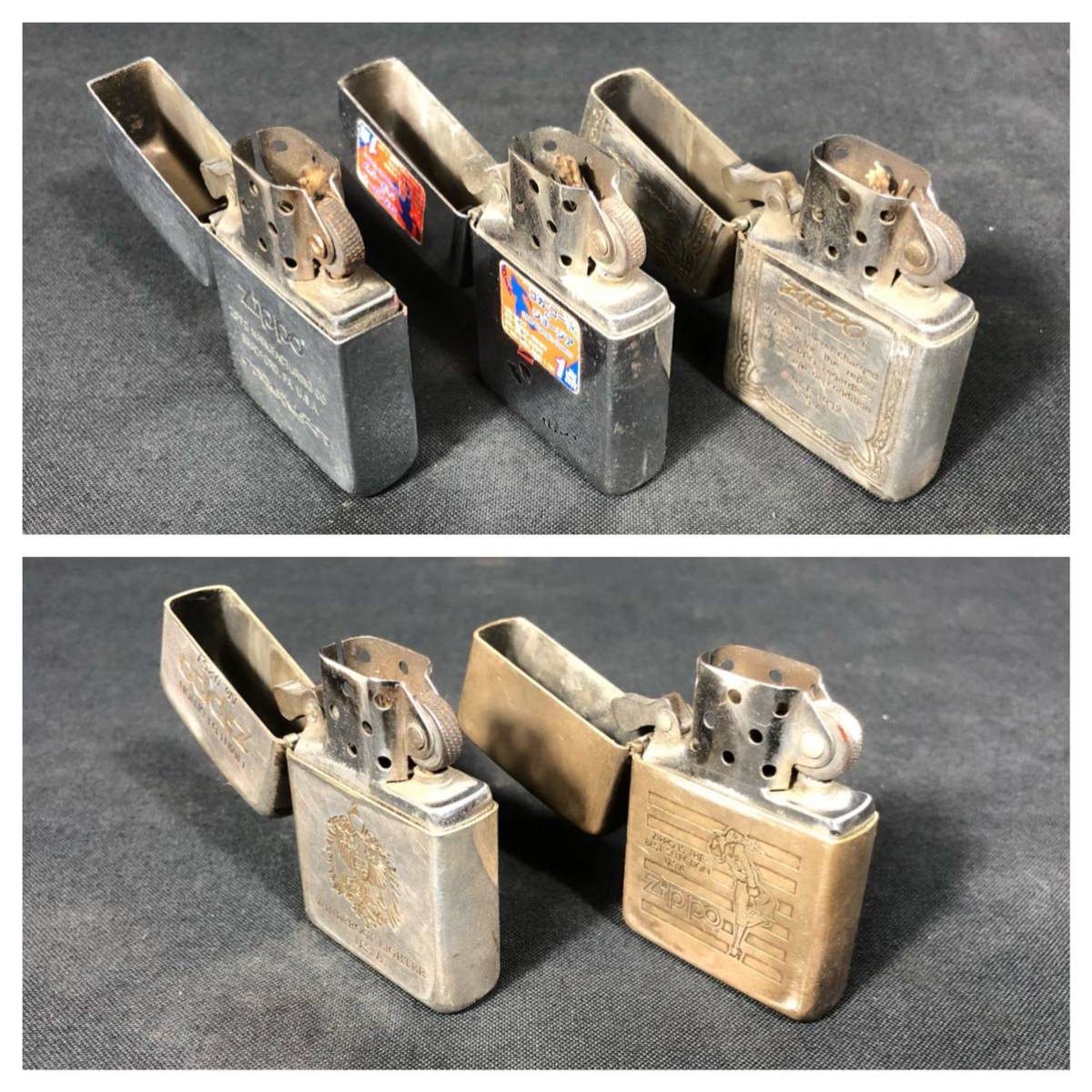 コレクター必見!!】☆ZIPPO 4点まとめ売り☆ ジッポー／オイルライター