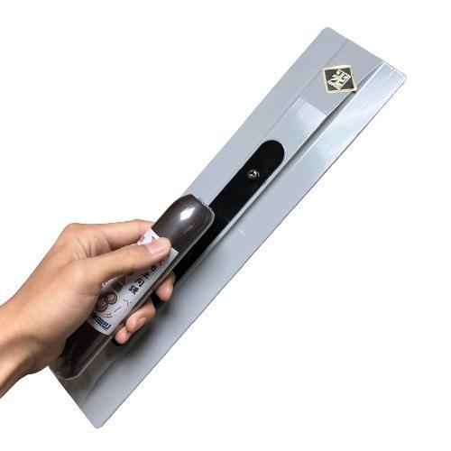 送料無料☆在庫限り☆本職用土間鏝 マグネシウム鏝β 400mm ベータ 左官コテ カネミツ 土間 仕上げ　アマ出し