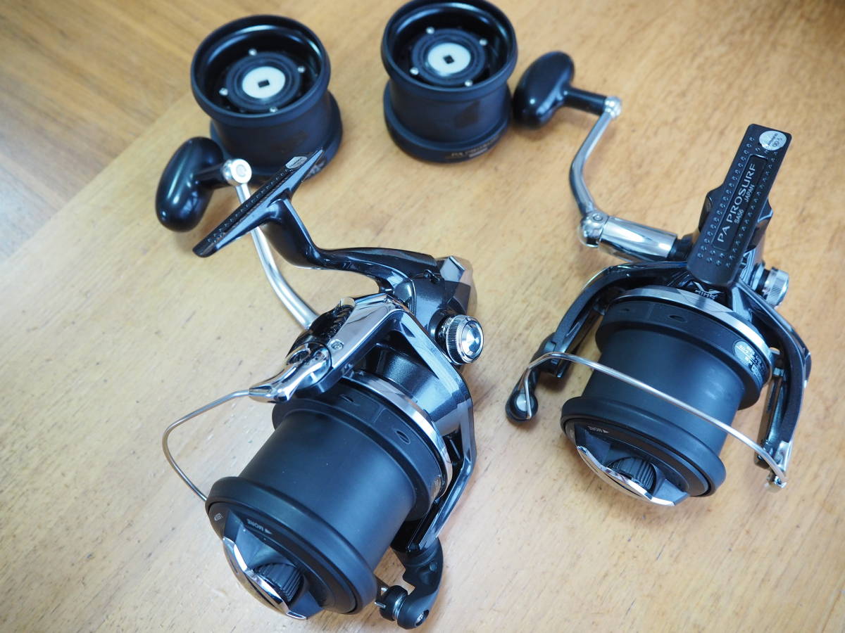 ♪♪超美品 シマノ パワーエアロ プロサーフ SA56 替えスプール付き 2 