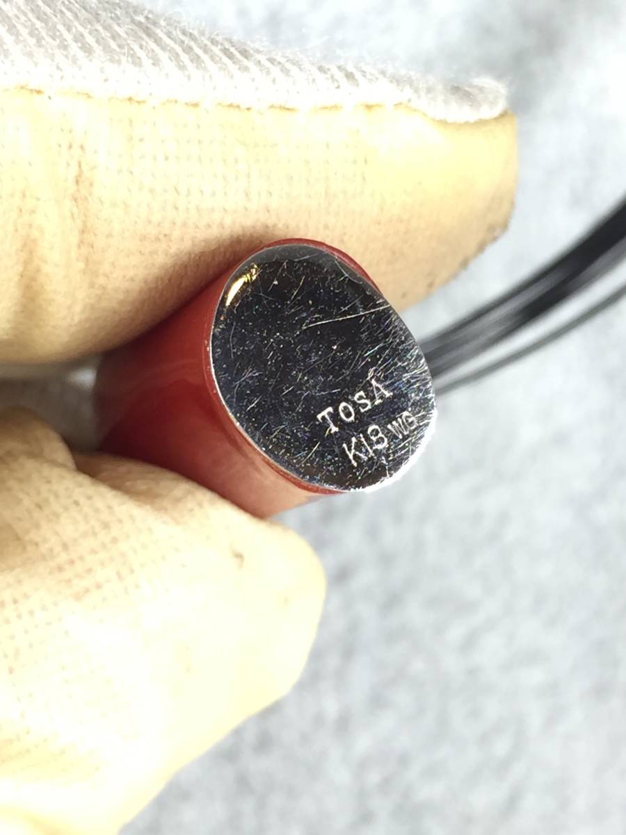 珊瑚 赤珊瑚 K18 サンゴ ネックレス 約10.56 重量 約3.5mm 直径 刻印