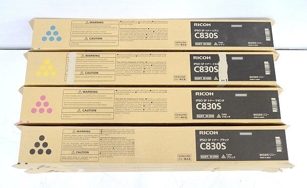RICOH/リコー IPSiO SP トナー 8本セット C830S 品 の入札履歴 RICOH/リコー IPSiO SP トナー 8本セット C830S 品 の入札履歴