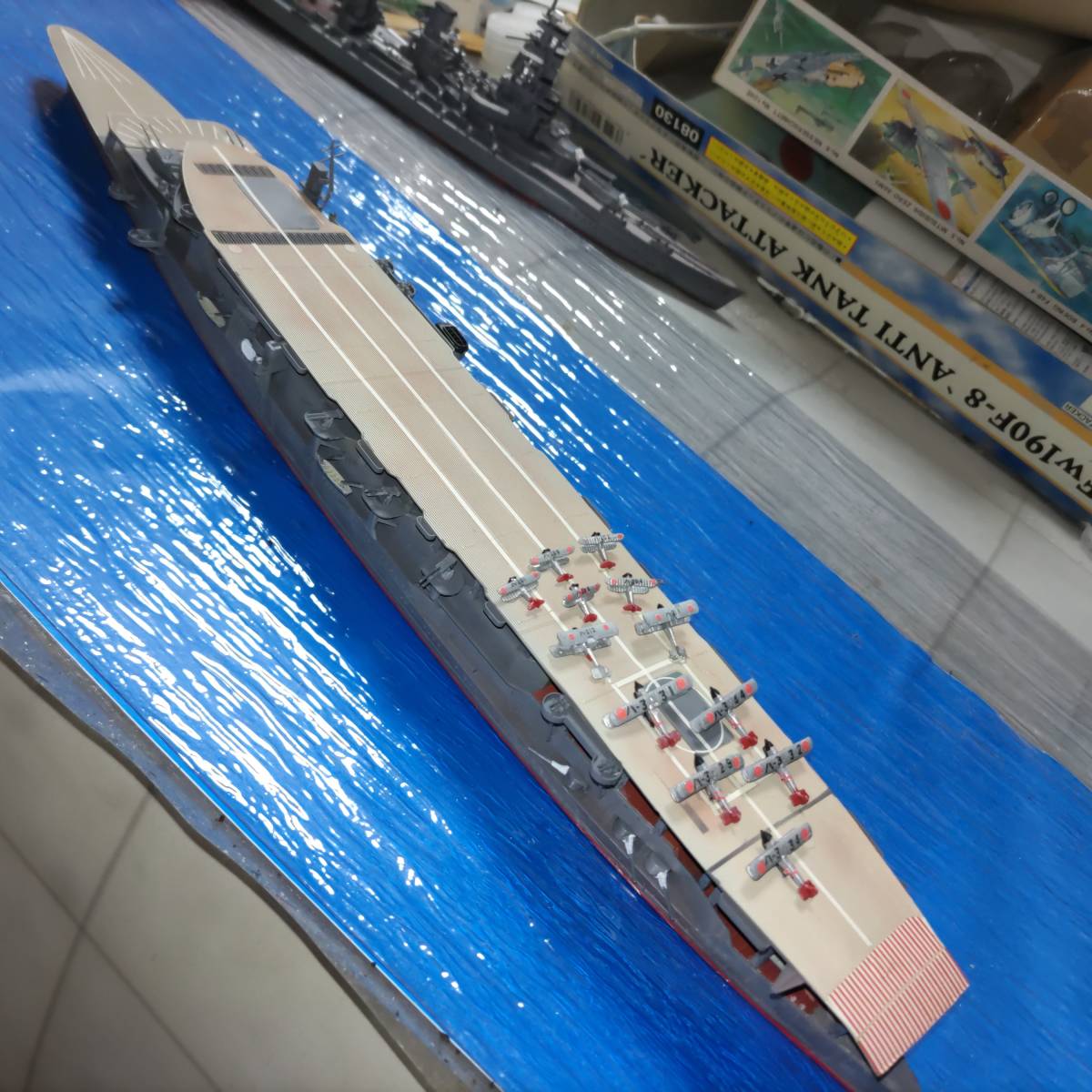 1/700　日本海軍　空母赤城完成品