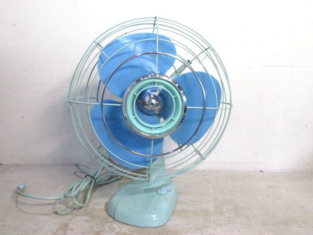 扇風機 昭和レトロ | ミントグリーン 昭和レトロ早川電気工業（現
