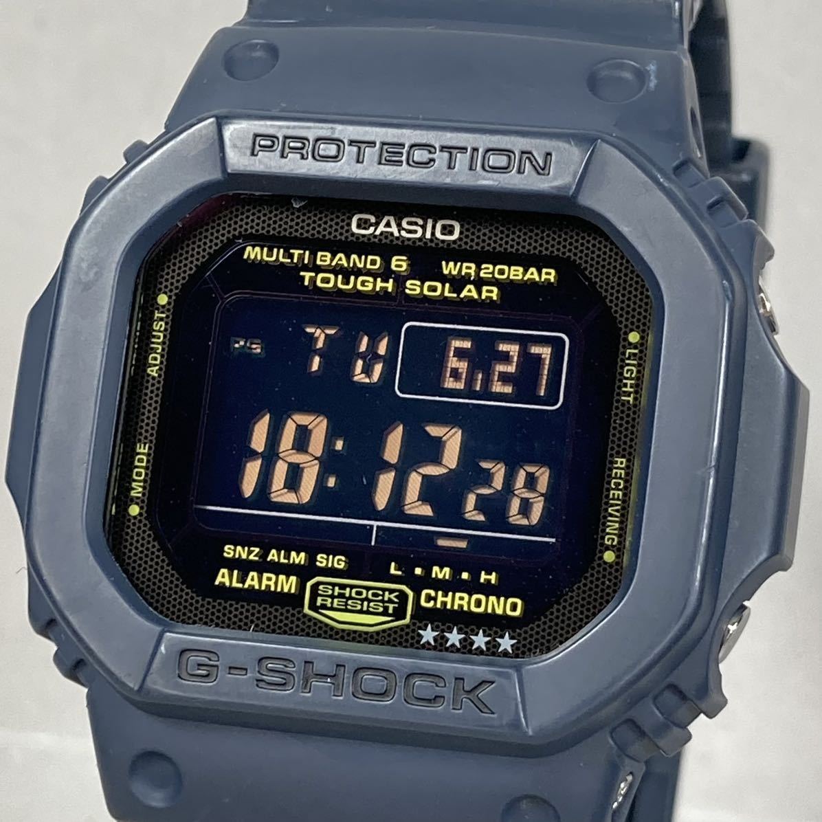 美品 G-SHOCK GW-M5610NV-2JF タフソーラー 電波受信 電波ソーラー