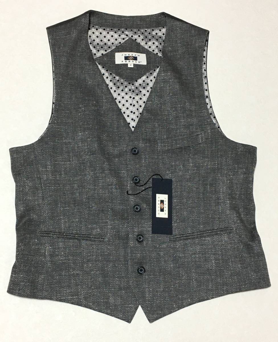 JOSEPH ABBOUD 前開きベスト ジレ M 秋冬 グレー オンワード 定価