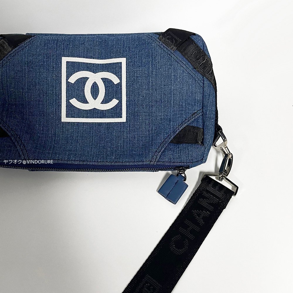 未使用】シャネル ノベルティ 非売品 CHANEL デニム 斜め掛け  