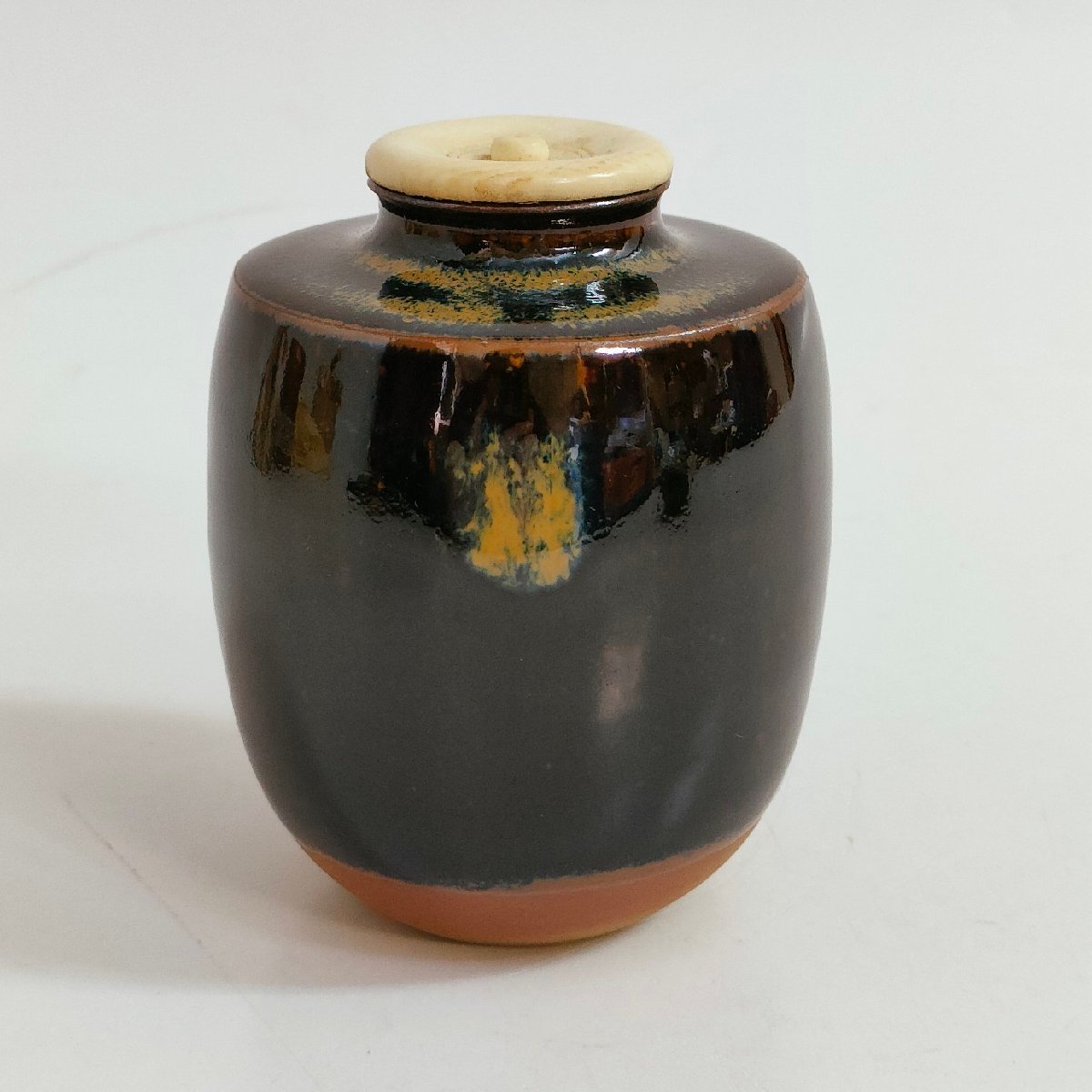 茶道具　高取茶入☆共箱☆ 茶道具 高取茶入 静山造 共箱 【公式通販】