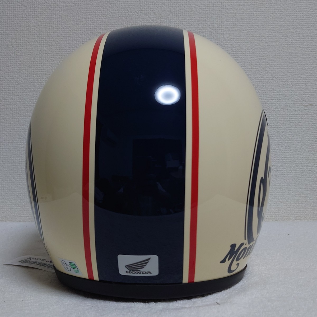 ホンダ純正 モンキー JM1A ヘルメット L アイボリー青 廃盤 ホンダ モンキー ヘルメット アイボリー×ブルー Lサイズ 廃盤品 Honda