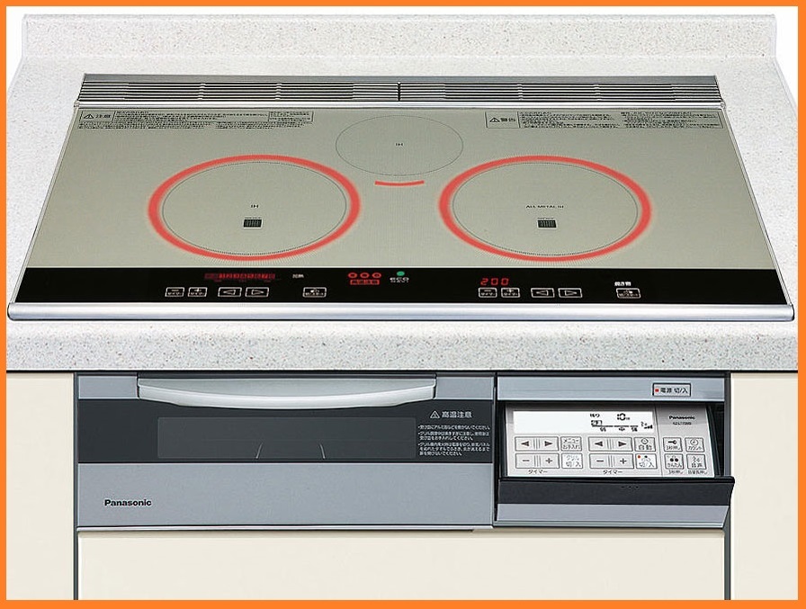 2431 新品！Panasonic ビルトインIHクッキングヒーター 水無両面 3口IHコンロ オールメタル対応 IH調理器 75cm エコナビ搭載 KZ-LT75MS
