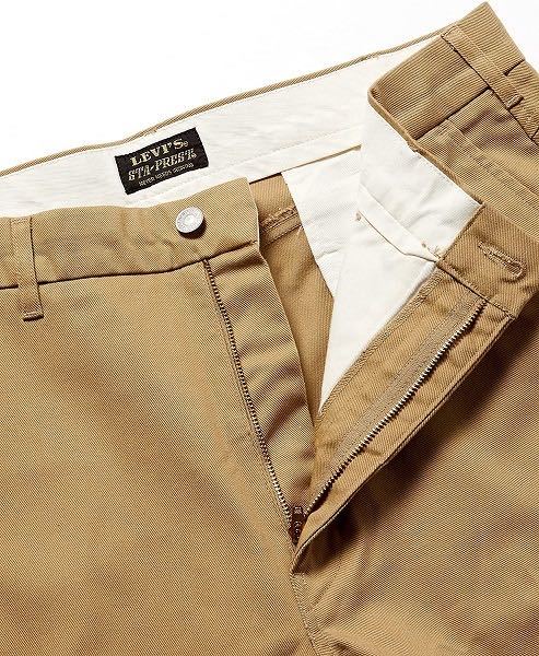 リーバイス スタプレ クロップド ワイドレッグ チノパンツ W34