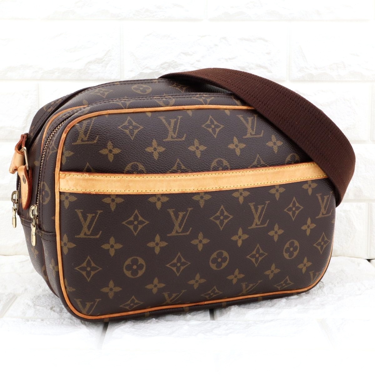 ルイヴィトン LOUIS VUITTON モノグラム リポーターPM