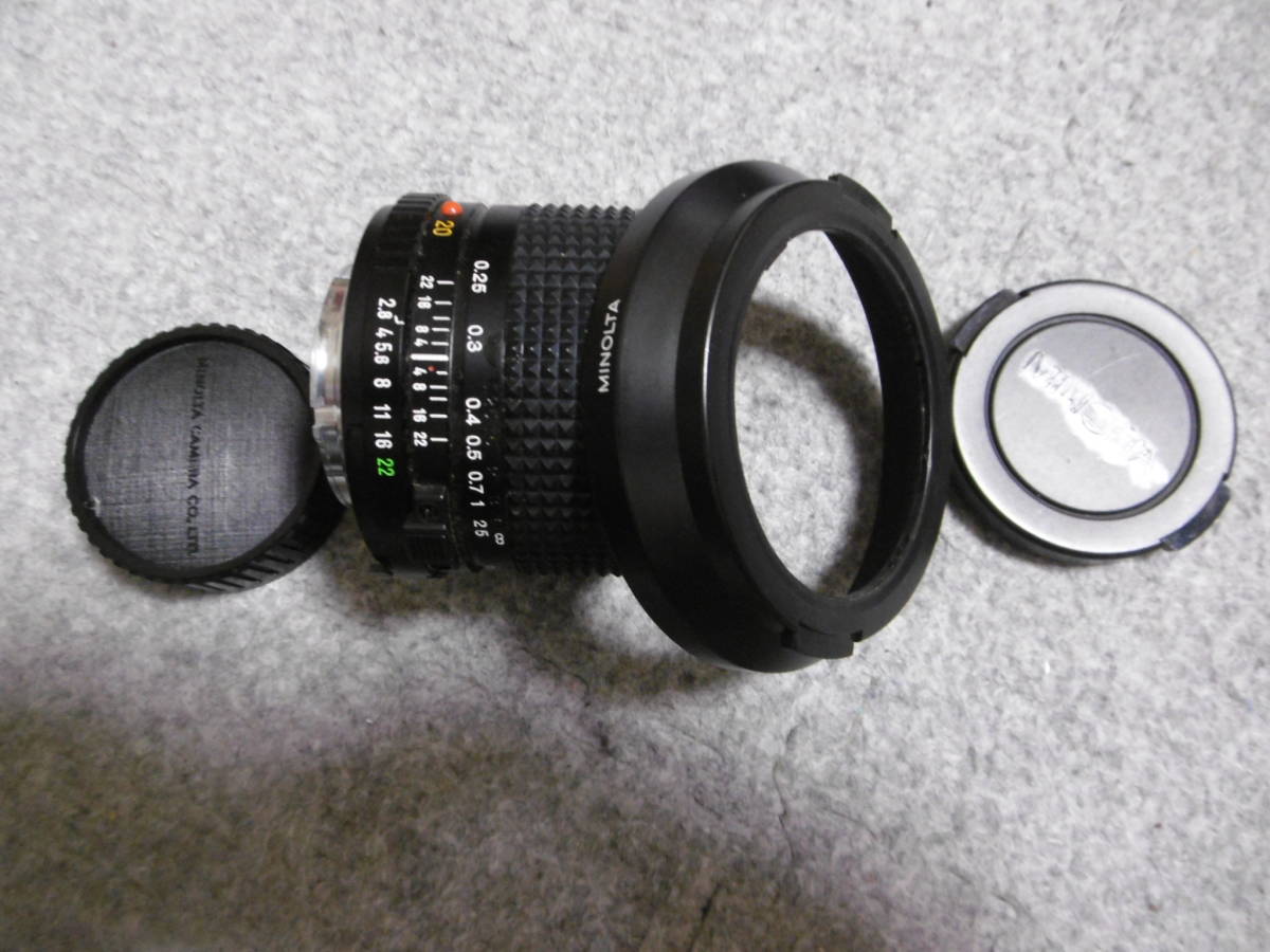 MINOLTA ミノルタ オールドレンズ MD 20mm F2.8 純正レンズキャップ