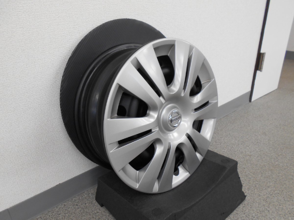NV350キャラバン純正15インチ】純正スチールマットブラック塗装 