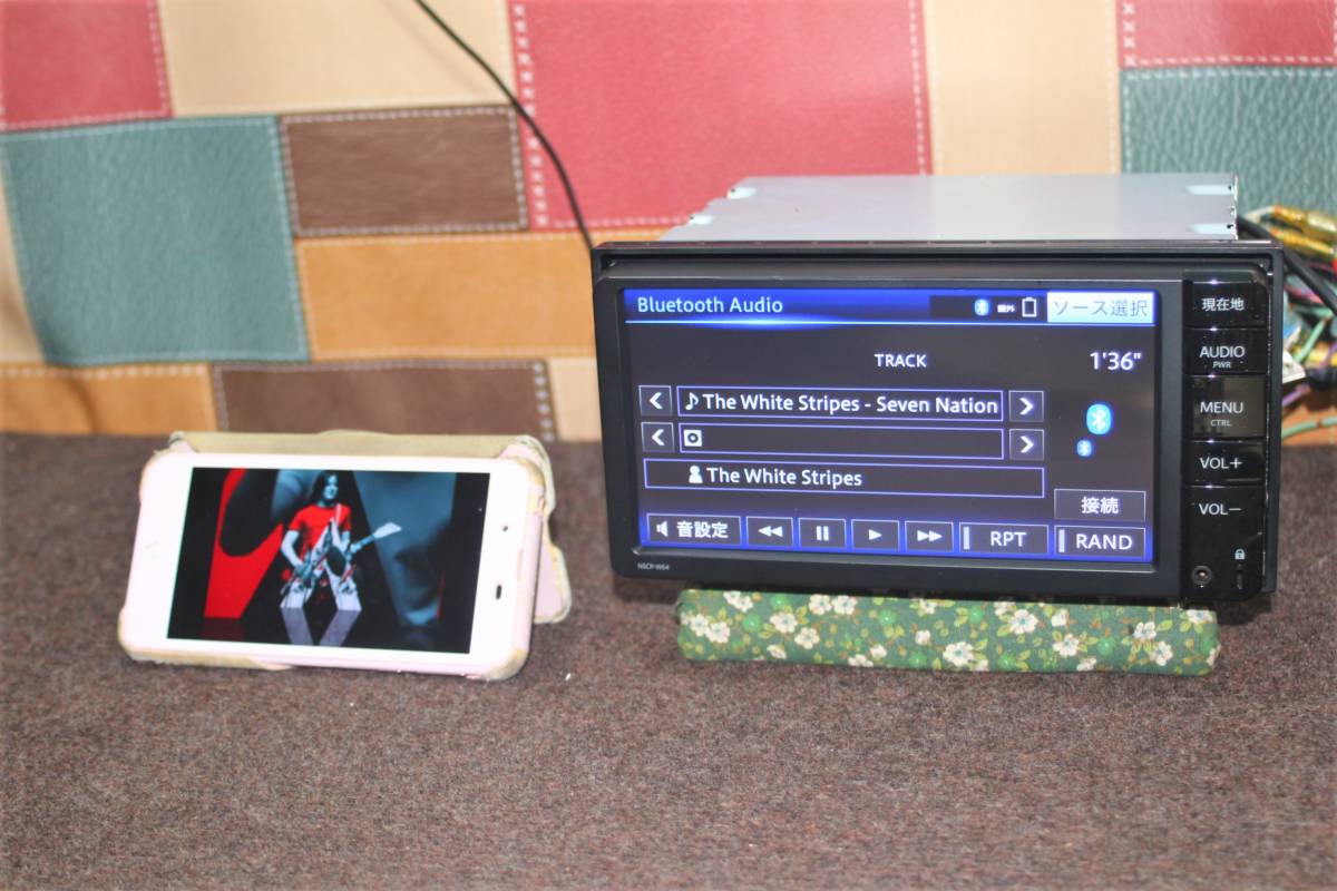 Bluetoothオーディオ＆ハンズフリー対応★トヨタ純正 ワイドSDナビ NSCP-W64 ワンセグTV内蔵 フィルム新品付★動作良好