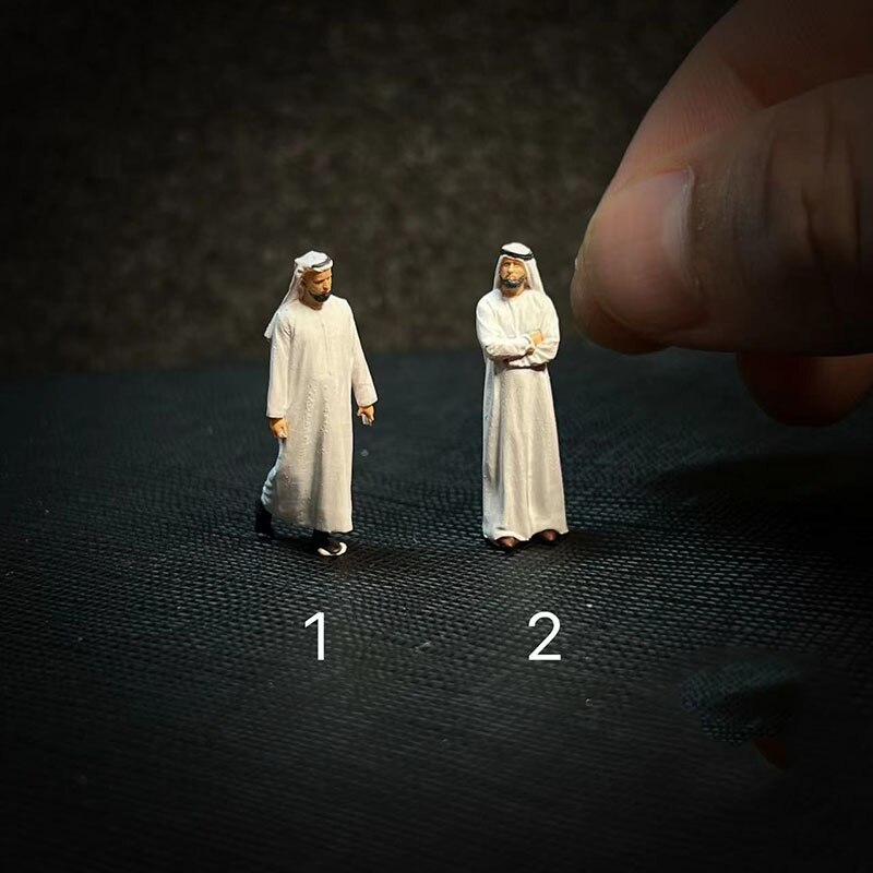 1/64スケール 2個のフィギュア，モデリングアクセサリー