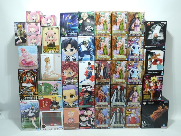 n0006 【未開封】 鬼滅の刃 ワンピース SPY×FAMILY チェンソーマン ドラゴンボール 他プライズフィギュアまとめ42個セット [056-230701]