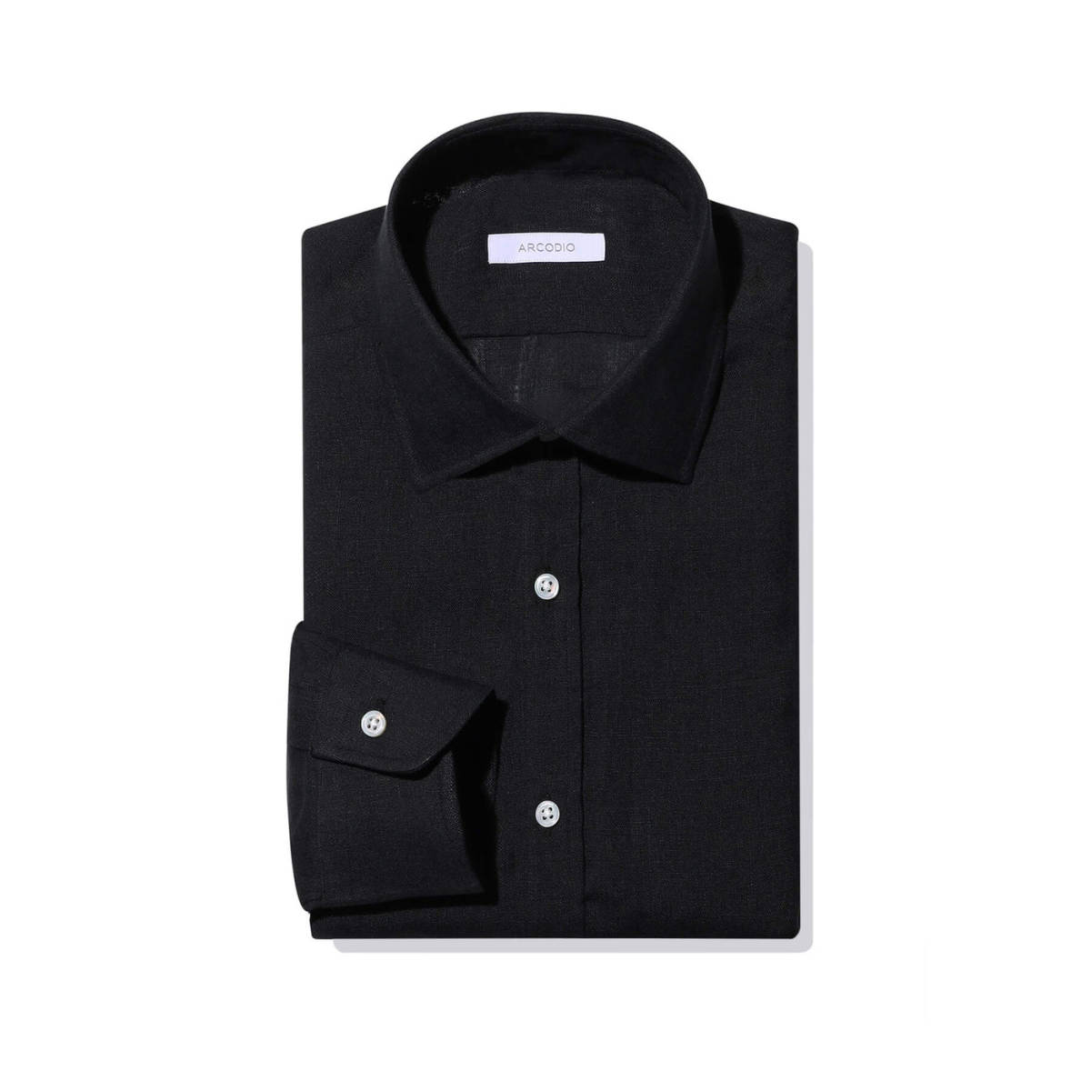 ARCODIO リネンシャツ GINO 黒 40L