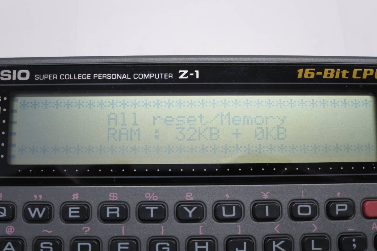 カシオ ポケットコンピュータ Z1 中古美品 カバー・取説4冊・元箱付き