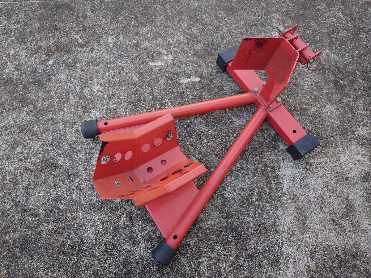 バイク用ホイールクランプフロント　スタンド　クランプ　チョック　トランポ　整備　メンテナンス　