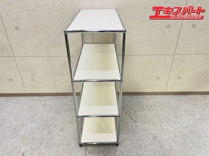 【再出品】USMハラー　オープンシェルフ　1列3段　ピュアホワイト USMハラー USM Haller ピュアホワイト 1列3段 オープンシェルフ 飾り棚