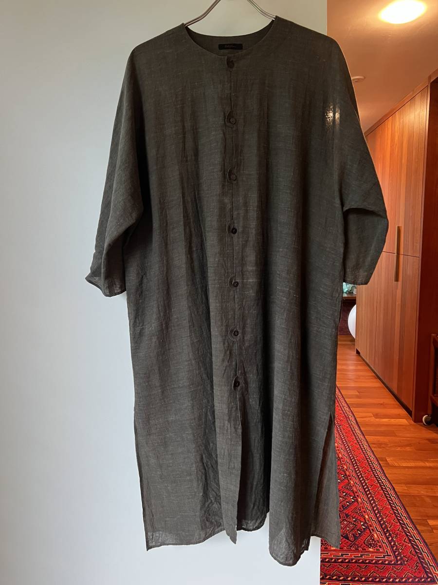 ヨーガンレール チュニック 総柄 ストレッチ スリット シルク100％ XL