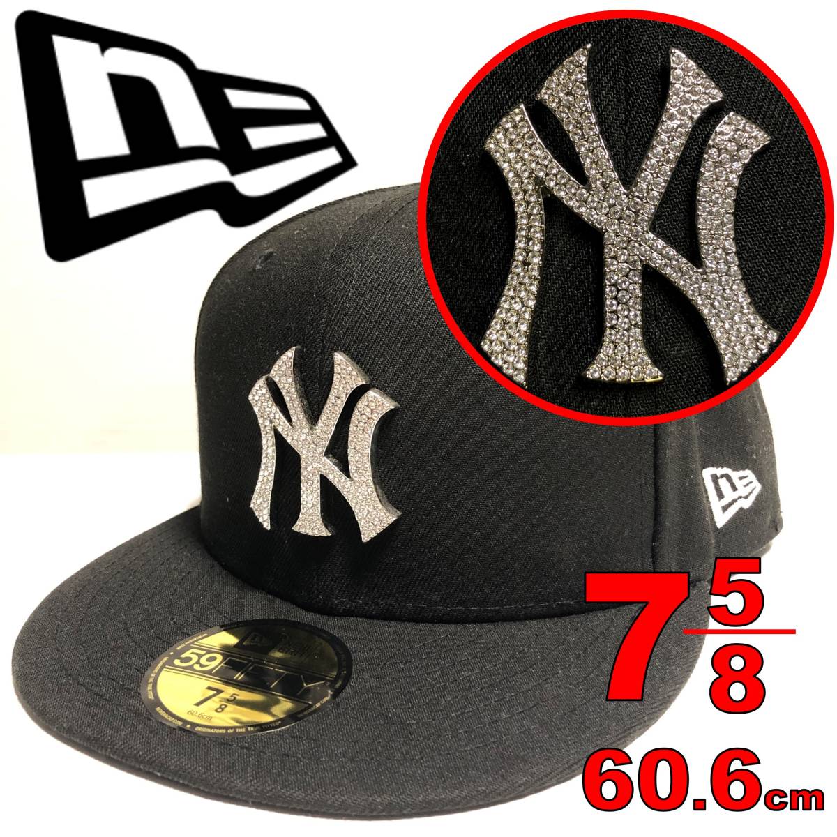 新品 ニューエラ NEWERA ヤンキース YANKEES スワロフスキー ライン