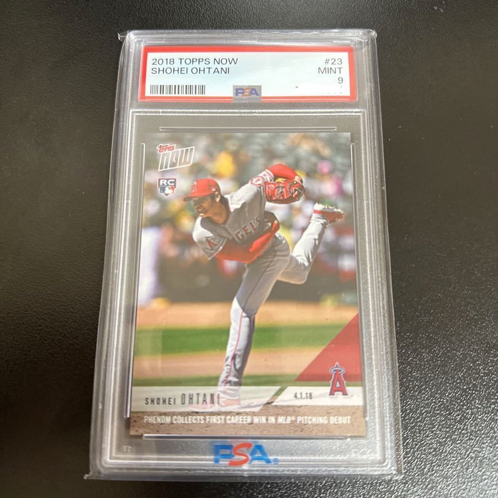 美品】2018 TOPPS NOW PSA9 大谷翔平 RC ルーキーカード RC 初勝利 23 MLB