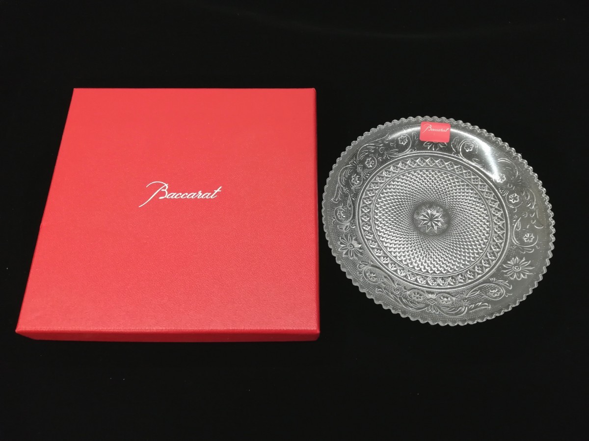 JL10abil0154/【未使用品】Baccarat バカラ プレート アラベスク