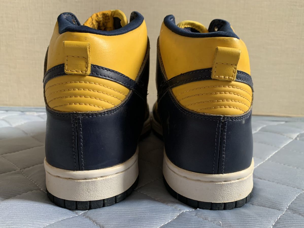 新品未使用 1998年製 NIKE DUNK HIGH LE 28.5 ナイキ ダンク ミシガン 