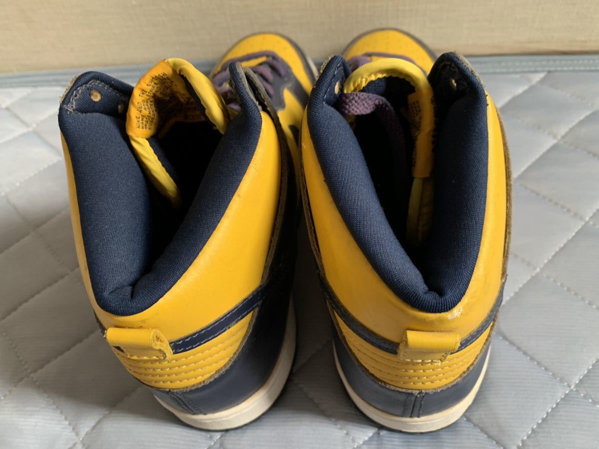 新品未使用 1998年製 NIKE DUNK HIGH LE 28.5 ナイキ ダンク ミシガン 