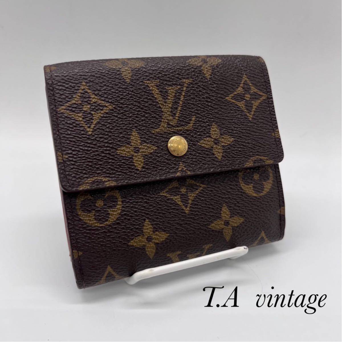 1円 LOUIS VUITTON ヴィトン M61652 モノグラム ポルトモネ ビエ