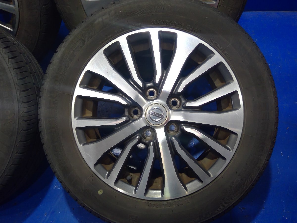 4本価格日産 C26 セレナ 純正 195/60R16 ヨコハマ ブルーアース RV-02 