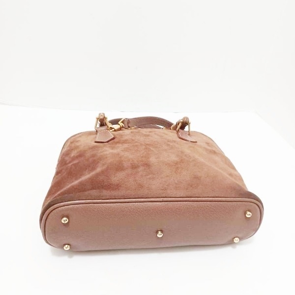 GUCCI グッチ バンブー ハンドバッグ ミニ スエード ベージュ