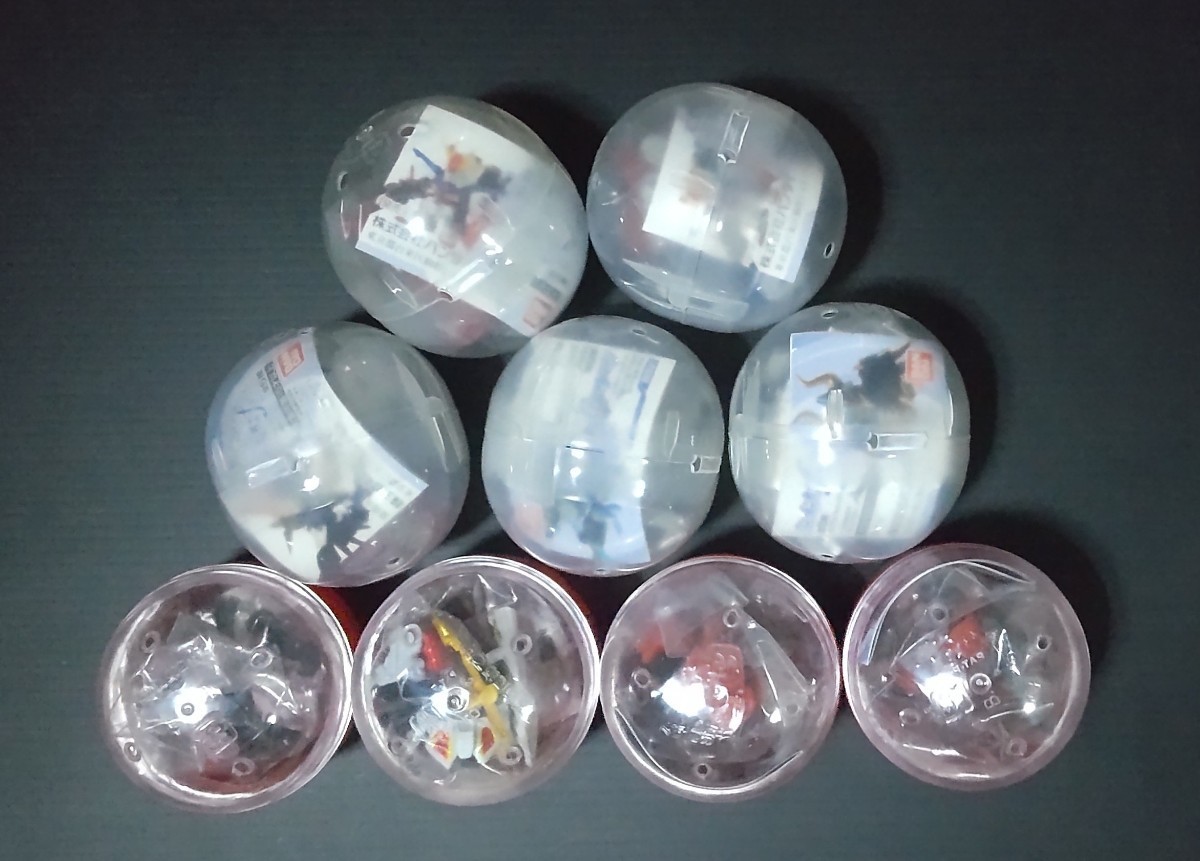 ガシャポン戦士f フォルテ　８種９個　デスティニー　強化型ΖΖ　キュベレイMk-II　エールストライク　ほか