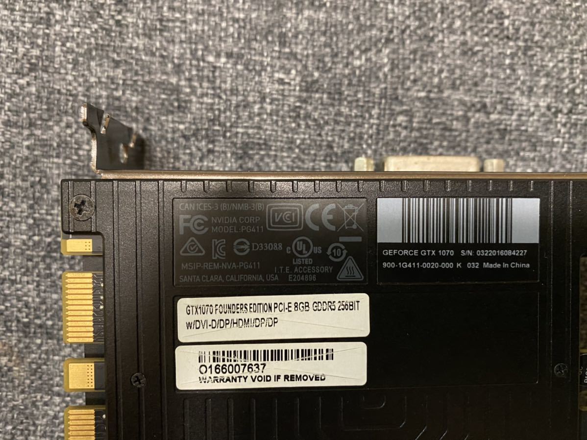 nvidia GEFORCE GTX1070 グラフィックボード NVIDIA GeForce GTX1070